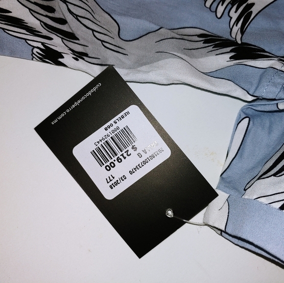 NWT Cuidado con el Perro Bird Crane Shirt L - Picture 6 of 8